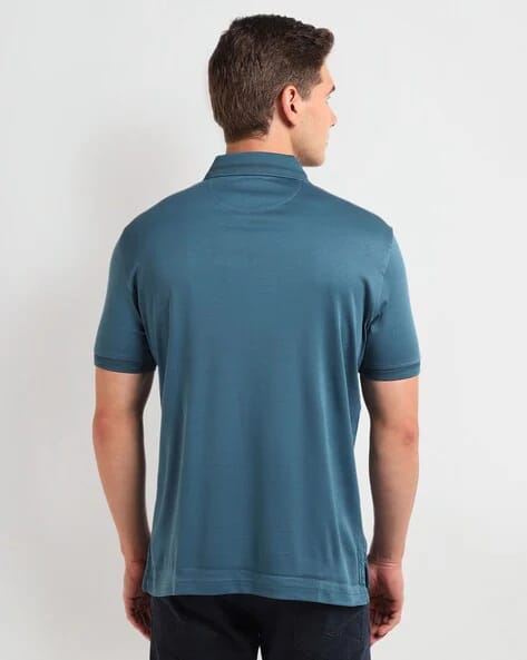 Men Cotton Regular Fit Polo T-Shirt