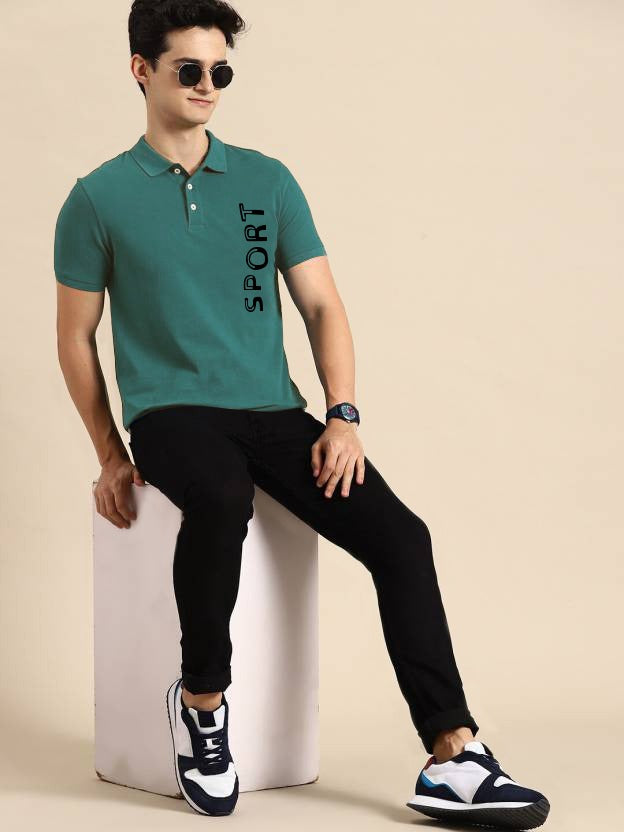 Polo Neck Short Sleeve Semi-Fitted Lycra