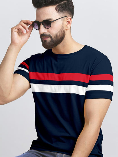 Pack of 2 color block regular t shirt