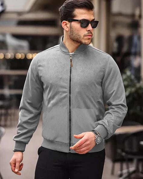 Trond Men Zip-Front Regular Fit Bom..