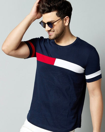 Regular Fit Striped Crew-Neck...