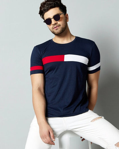 Regular Fit Striped Crew-Neck...