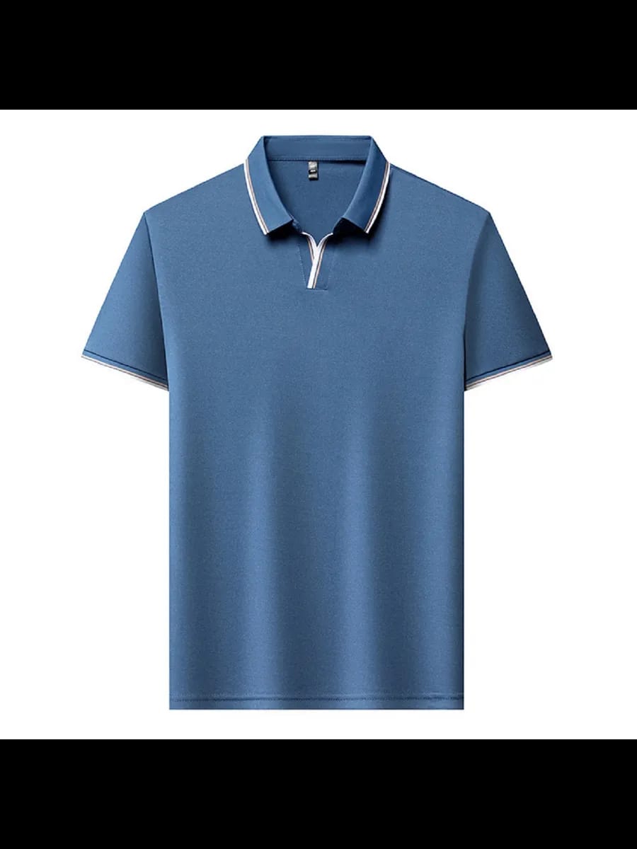 Elegant Men's Slim Fit Polo T-Shirt