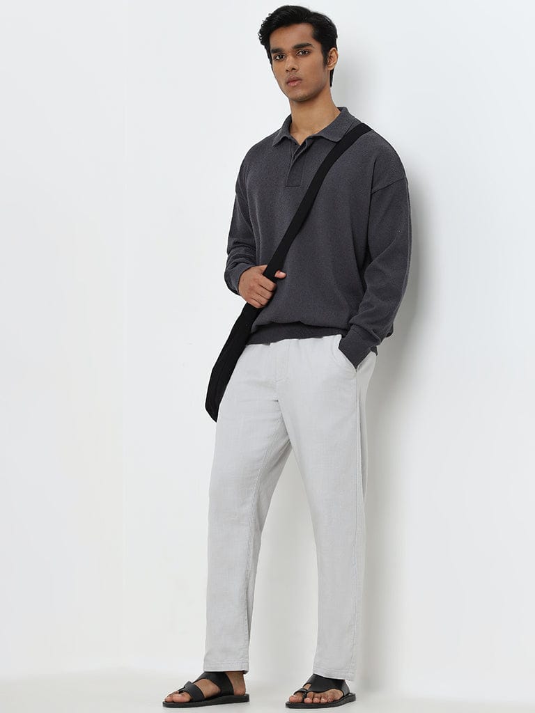 ETA Charcoal Relaxed-Fit Sweater