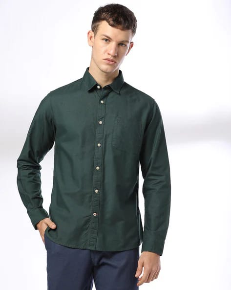 NETPLAY Men Regular Fit Shirt with Patch Pocket