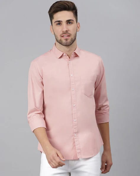 DENNISLINGO PREMIUM ATTIRE Slim Fit Shirt with Spread Collar