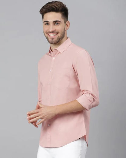 DENNISLINGO PREMIUM ATTIRE Slim Fit Shirt with Spread Collar