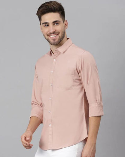 DENNISLINGO PREMIUM ATTIRE Slim Fit Shirt with Spread Collar