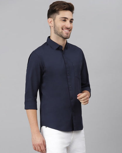 DENNISLINGO PREMIUM ATTIRE Slim Fit Shirt with Spread Collar