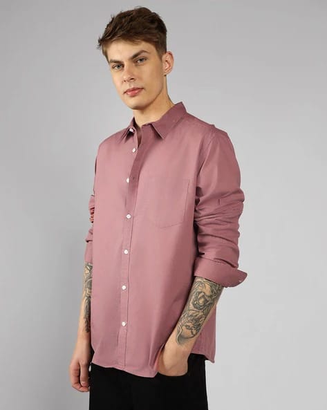 DENNISLINGO PREMIUM ATTIRE Slim Fit Shirt with Spread Collar