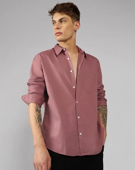 DENNISLINGO PREMIUM ATTIRE Slim Fit Shirt with Spread Collar