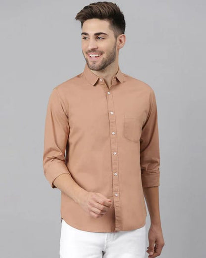 DENNISLINGO PREMIUM ATTIRE Slim Fit Shirt with Spread Collar