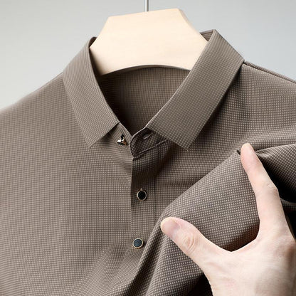 Stylish Men's Polo T-Shirt with Button Placket