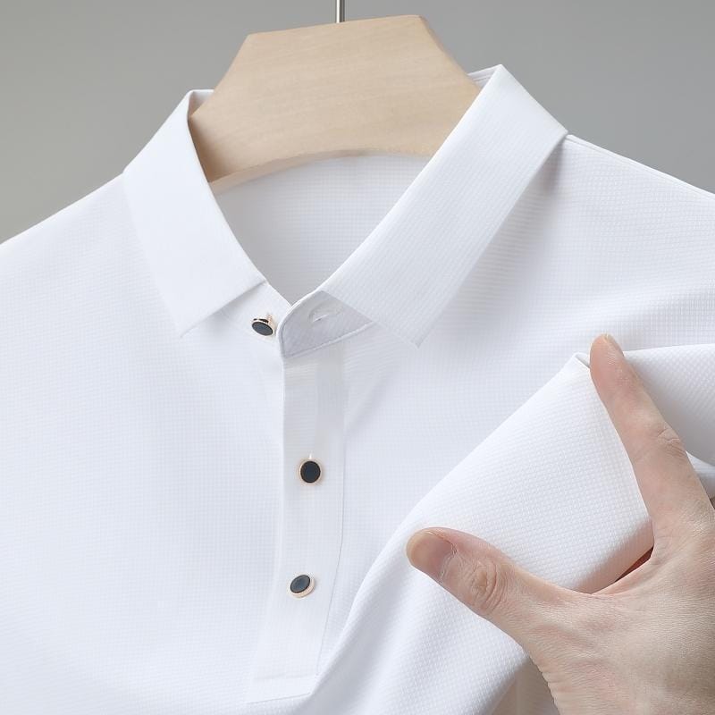 Stylish Men's Polo T-Shirt with Button Placket