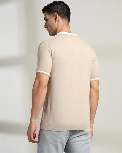 Men Structured Checked Regula...