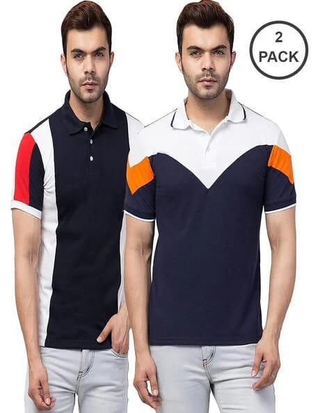 Pack of 2 Men Regular Fit Pol..