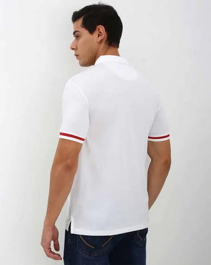 Men Regular Fit Cotton Polo T-Shirt