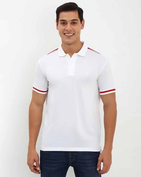 Men Regular Fit Cotton Polo T-Shirt