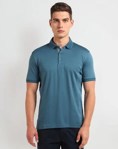 Men Cotton Regular Fit Polo T-Shirt