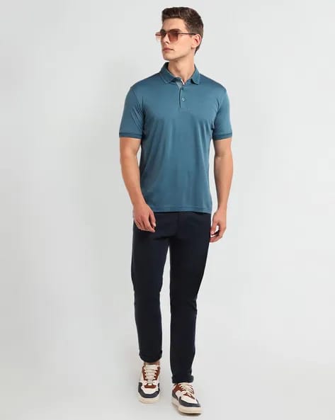 Men Cotton Regular Fit Polo T-Shirt