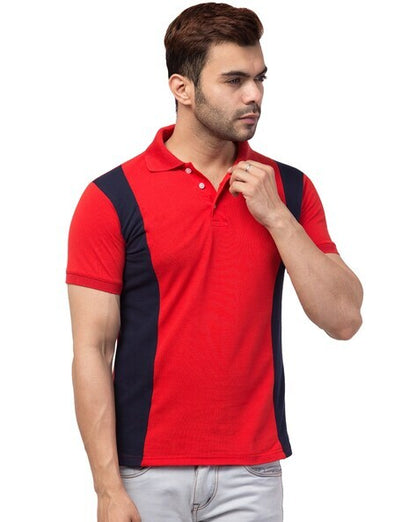 Multicolor V-Neck Matte T-shirt