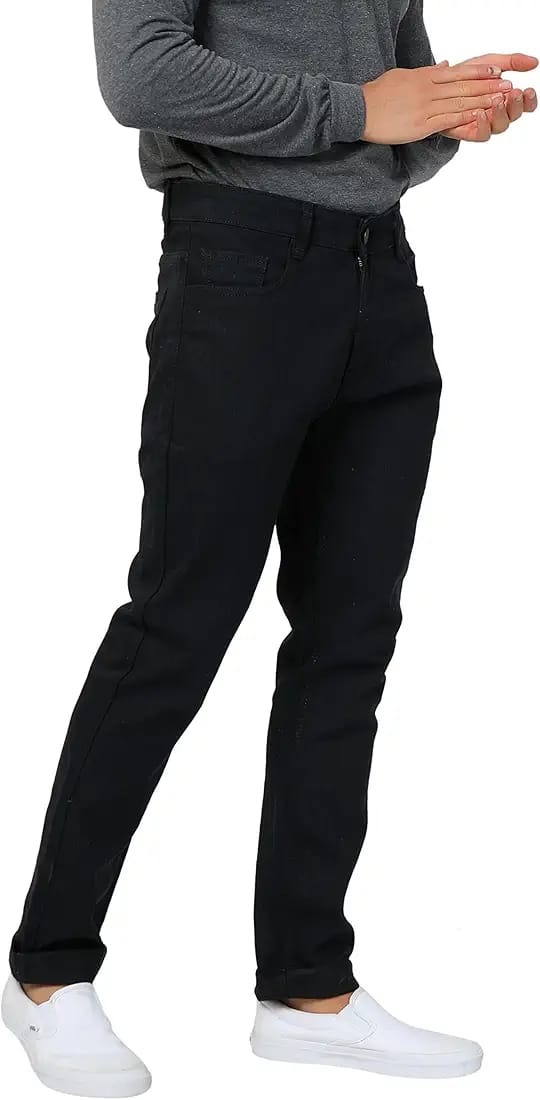 Ben Martin Men's Loose Mid Rise Denim Cotton Oversized Baggy Fit Jeans Pants