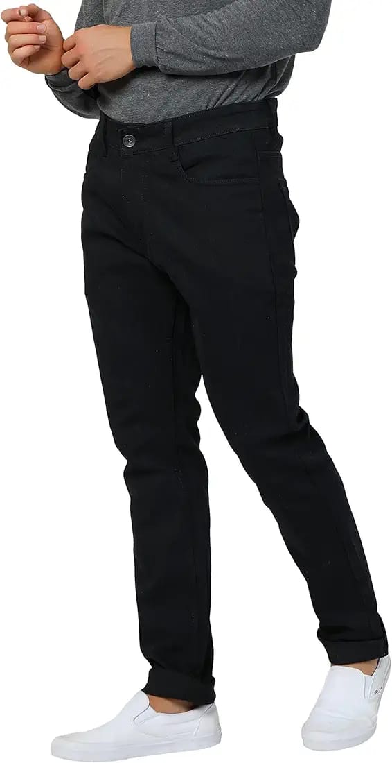 Ben Martin Men's Loose Mid Rise Denim Cotton Oversized Baggy Fit Jeans Pants