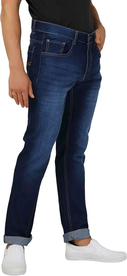 Ben Martin Men's Loose Mid Rise Denim Cotton Oversized Baggy Fit Jeans Pants