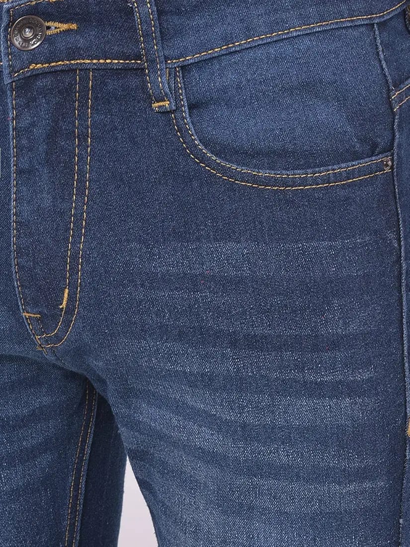 Ben Martin Men's Loose Mid Rise Denim Cotton Oversized Baggy Fit Jeans Pants