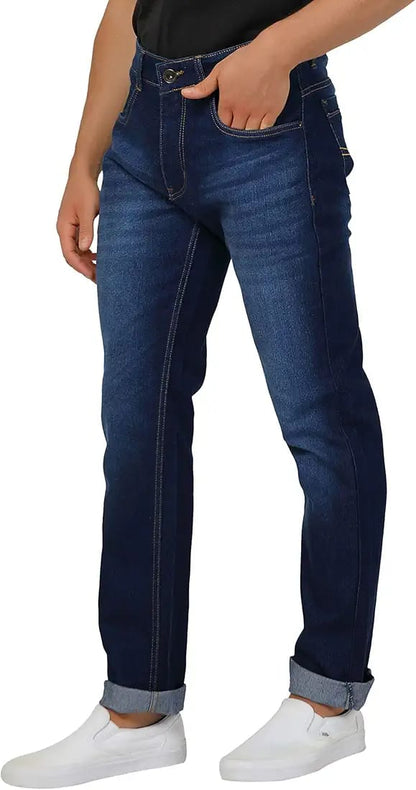 Ben Martin Men's Loose Mid Rise Denim Cotton Oversized Baggy Fit Jeans Pants