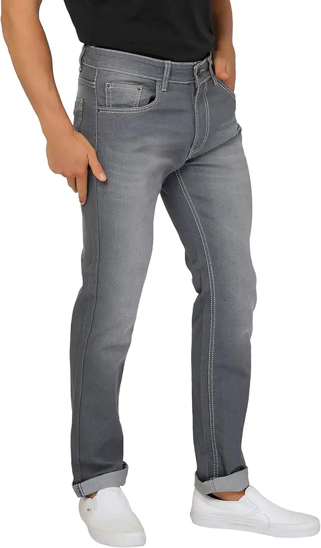 Ben Martin Men's Loose Mid Rise Denim Cotton Oversized Baggy Fit Jeans Pants