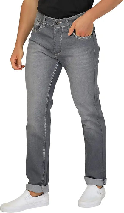 Ben Martin Men's Loose Mid Rise Denim Cotton Oversized Baggy Fit Jeans Pants