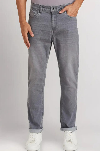 Symbol Men's Relaxed Fit Mid Rise Jeans