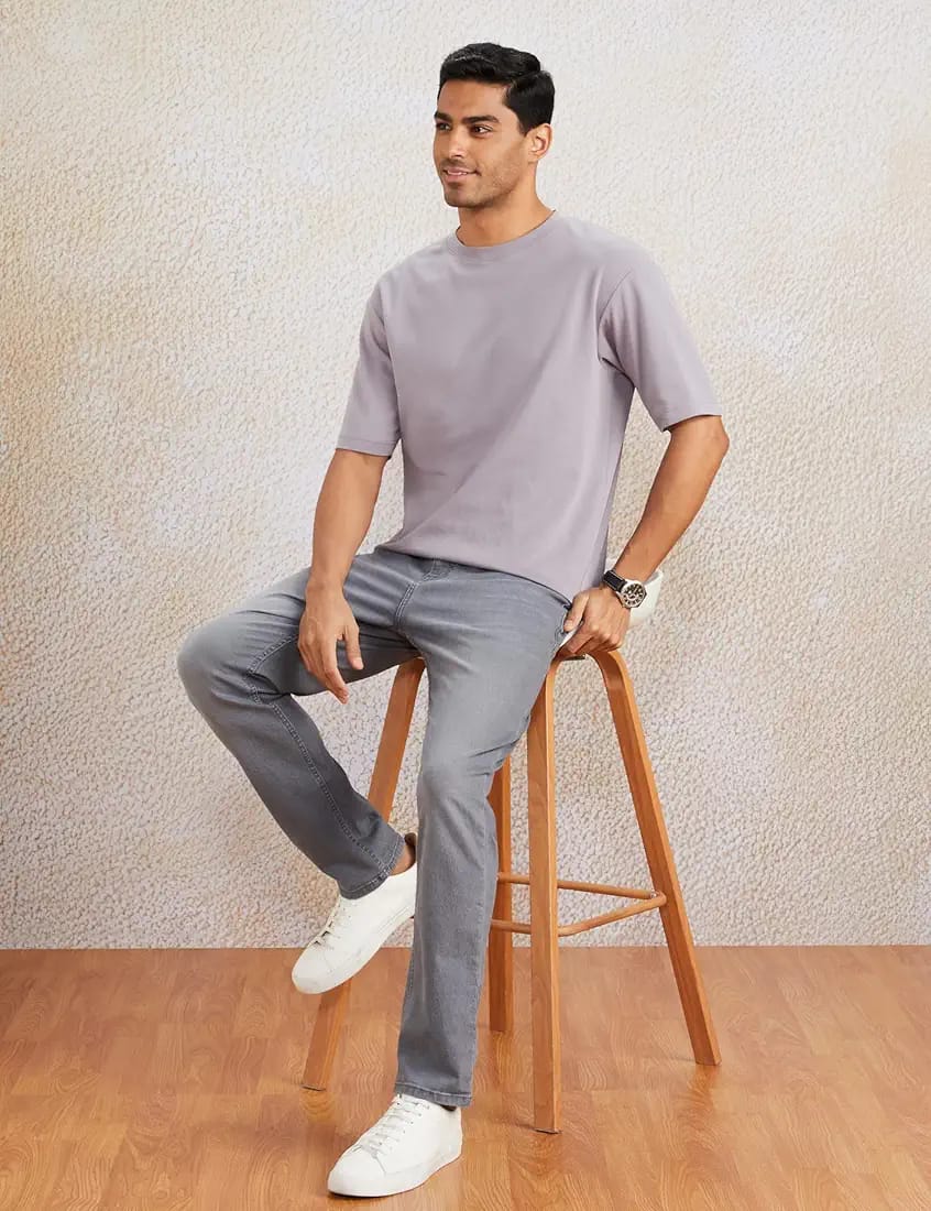 Symbol Men's Relaxed Fit Mid Rise Jeans