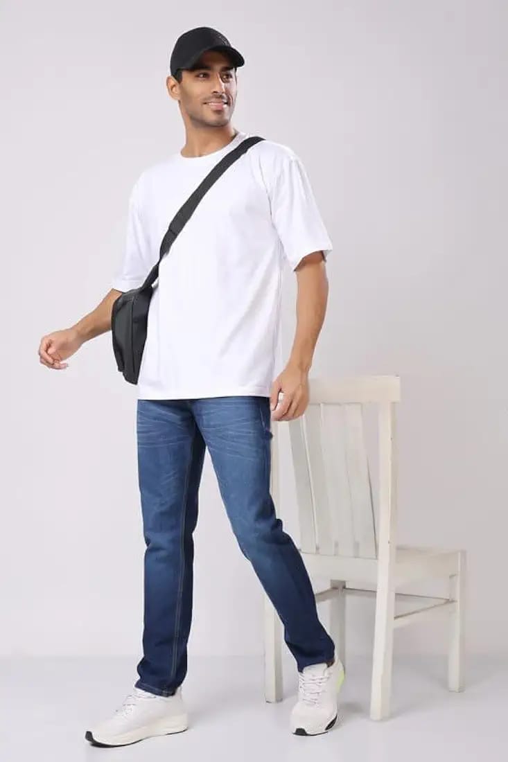 Symbol Men's Relaxed Fit Mid Rise Jeans