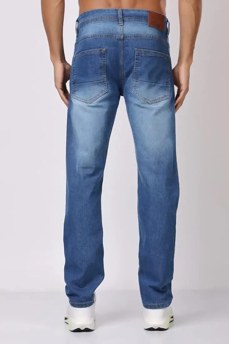 Men's Regular Fit Mid Rise Denim Jeans