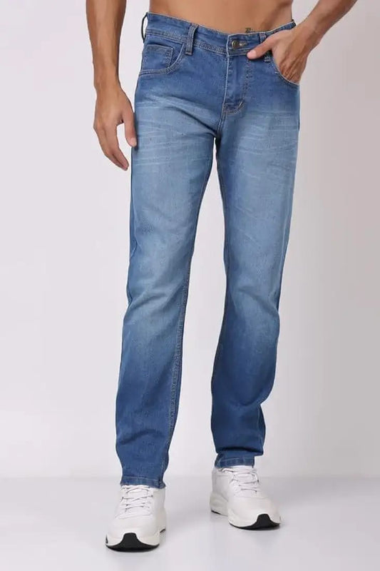 Men's Regular Fit Mid Rise Denim Jeans
