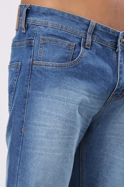 Men's Regular Fit Mid Rise Denim Jeans