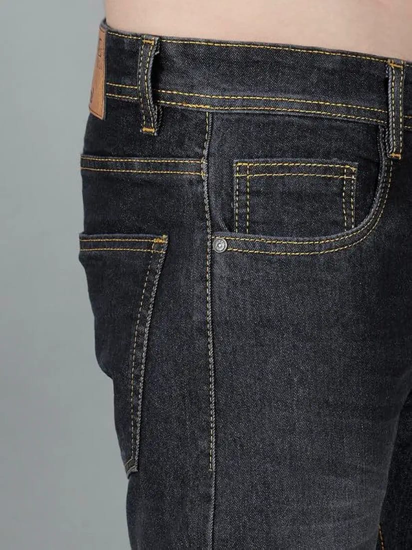Men's Regular Fit Mid Rise Denim Jeans