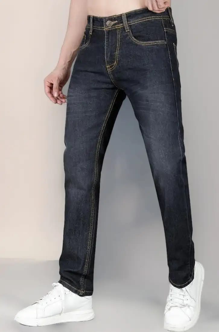 Men's Regular Fit Mid Rise Denim Jeans