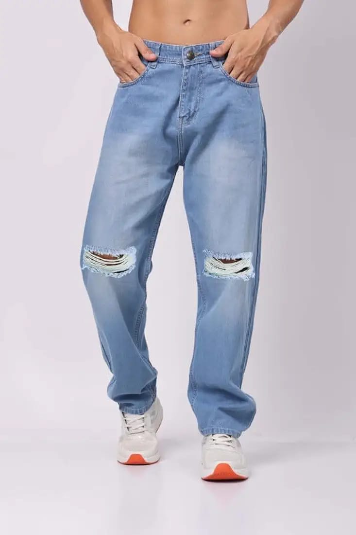 Men's Relaxed Fit Mid Rise Jeans || Relaxed Pants || Denim Baggy Jeans