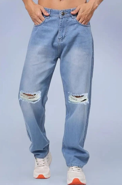 Men's Relaxed Fit Mid Rise Jeans || Relaxed Pants || Denim Baggy Jeans