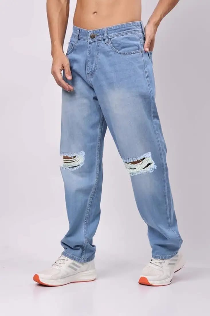 Men's Relaxed Fit Mid Rise Jeans || Relaxed Pants || Denim Baggy Jeans