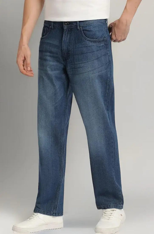 Men's Relaxed Fit Mid Rise Jeans || Relaxed Pants || Denim Baggy Jeans
