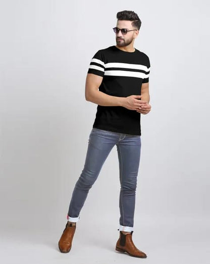 Striped Crew-Neck T-shirt