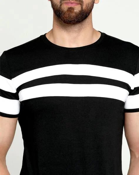 Striped Crew-Neck T-shirt