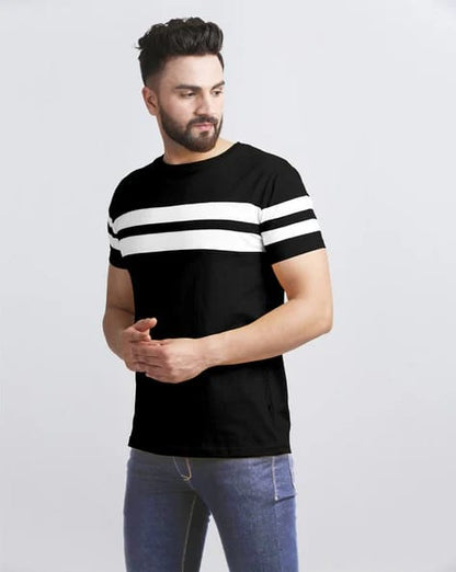 Striped Crew-Neck T-shirt