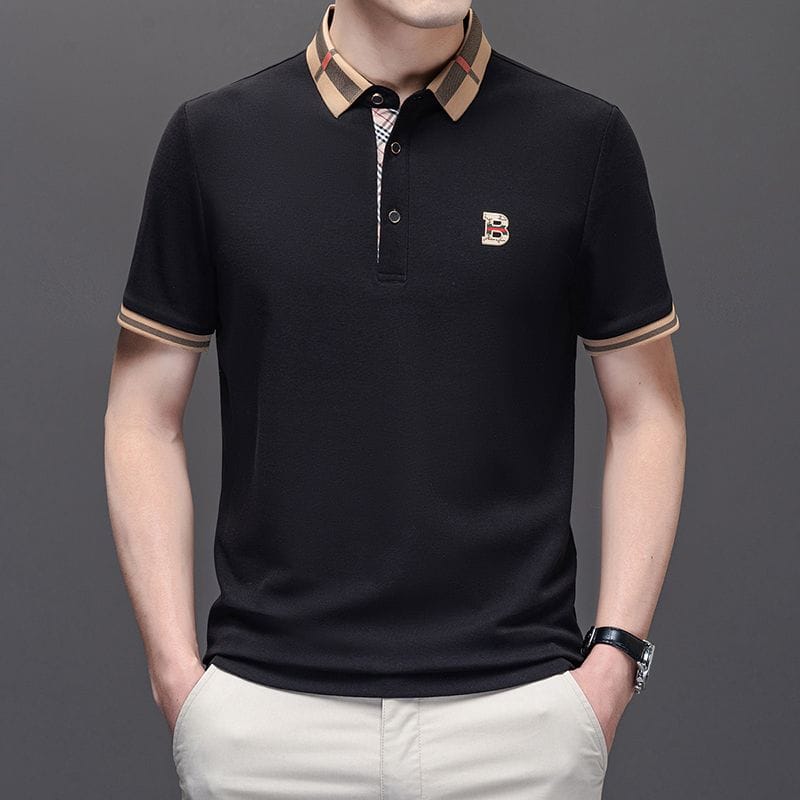 Heritage Check Collar Polo T-Shirt