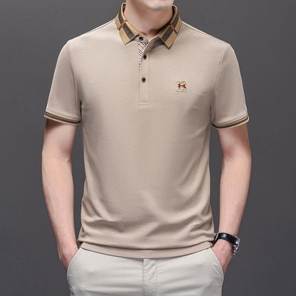 Heritage Check Collar Polo T-Shirt